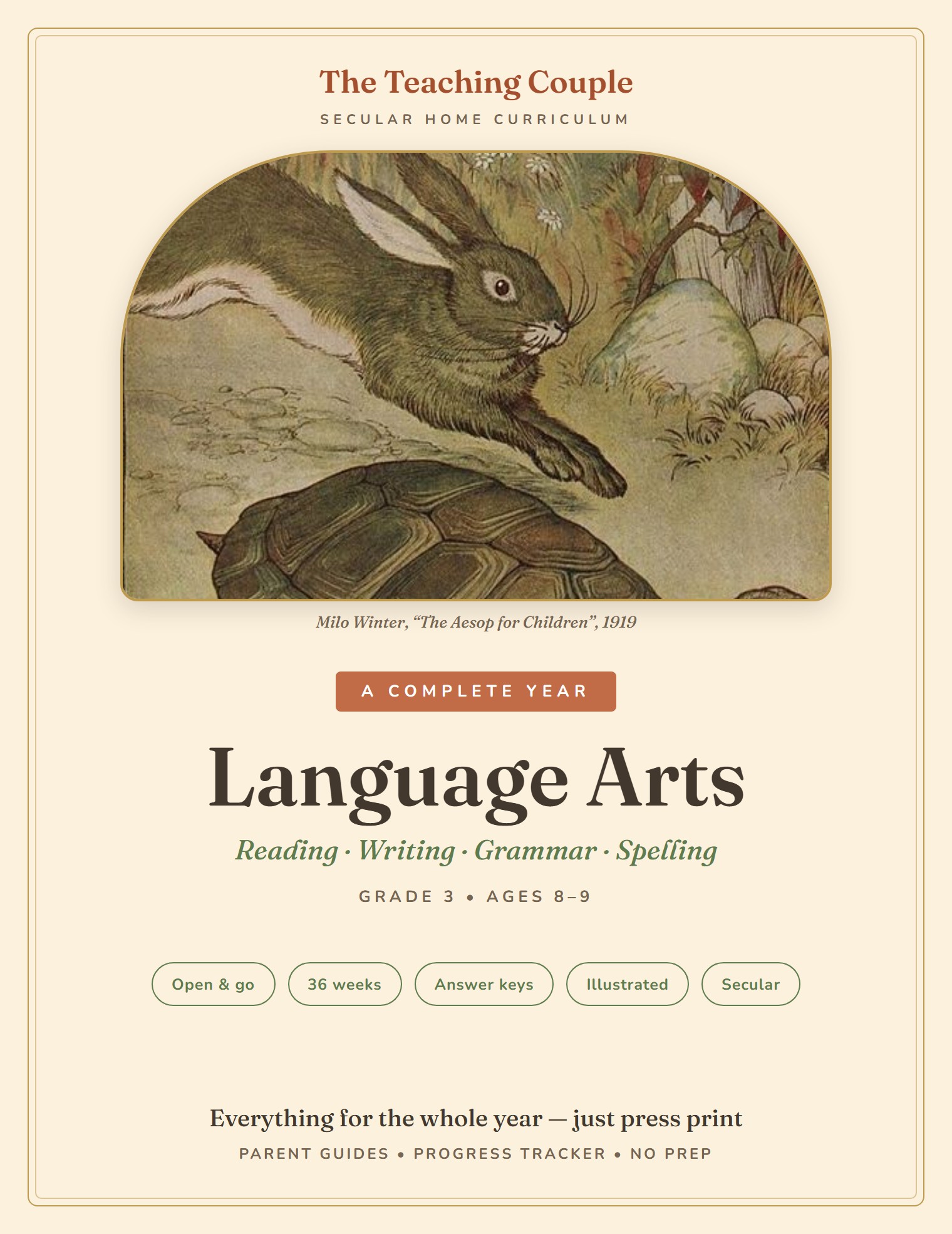 Grade 3 Language Arts — Complete Year