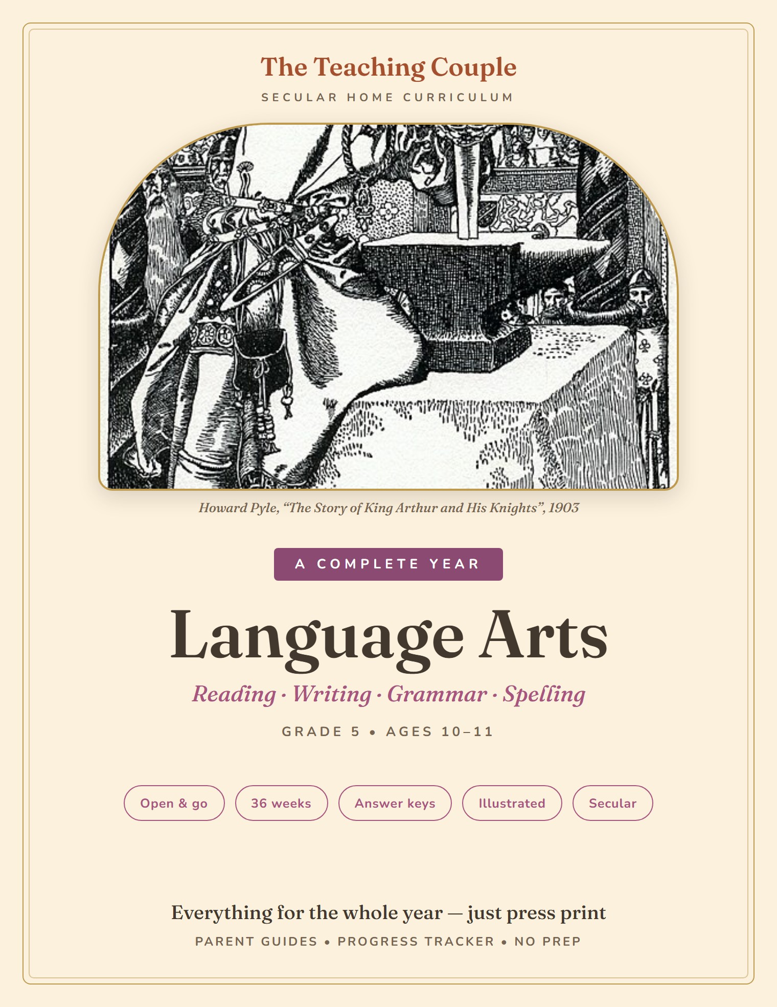 Grade 5 Language Arts — Complete Year