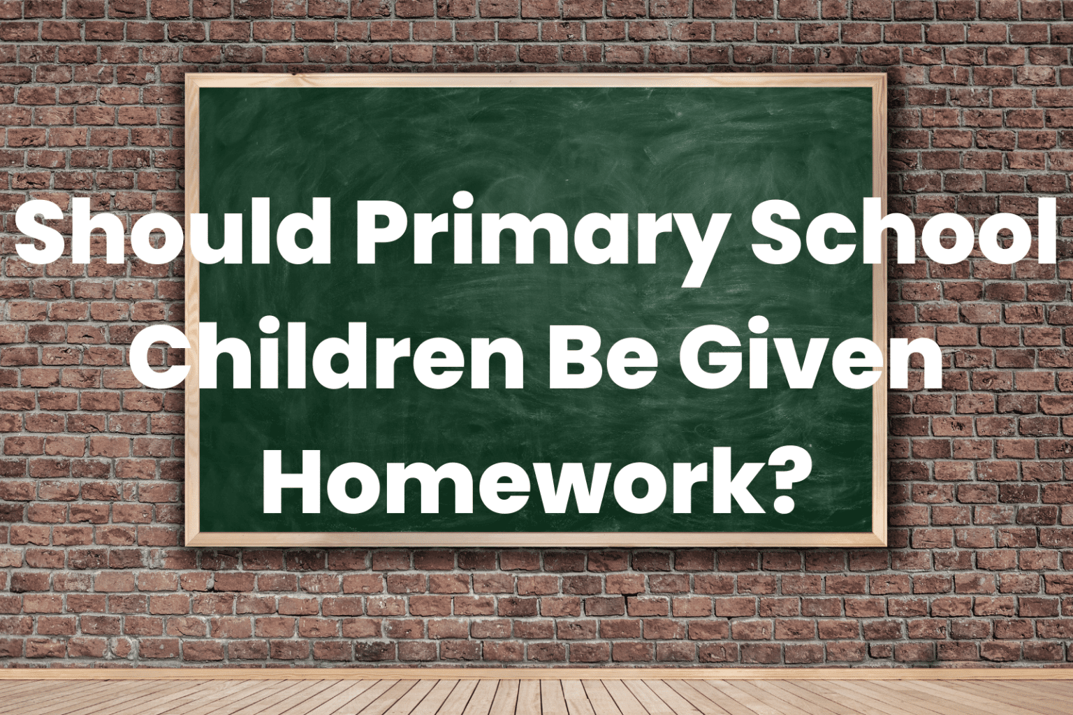 should homework be given in elementary school