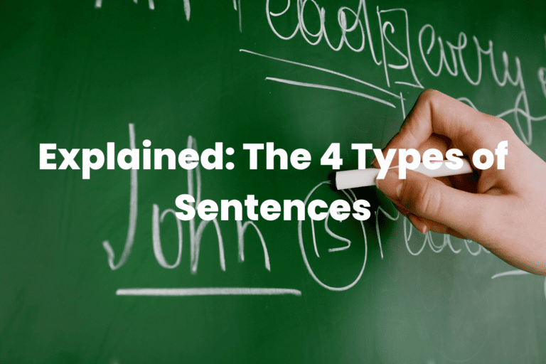 Explained The 4 Types of Sentences The Teaching Couple