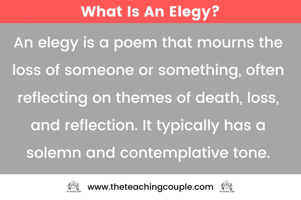 What is an elegy