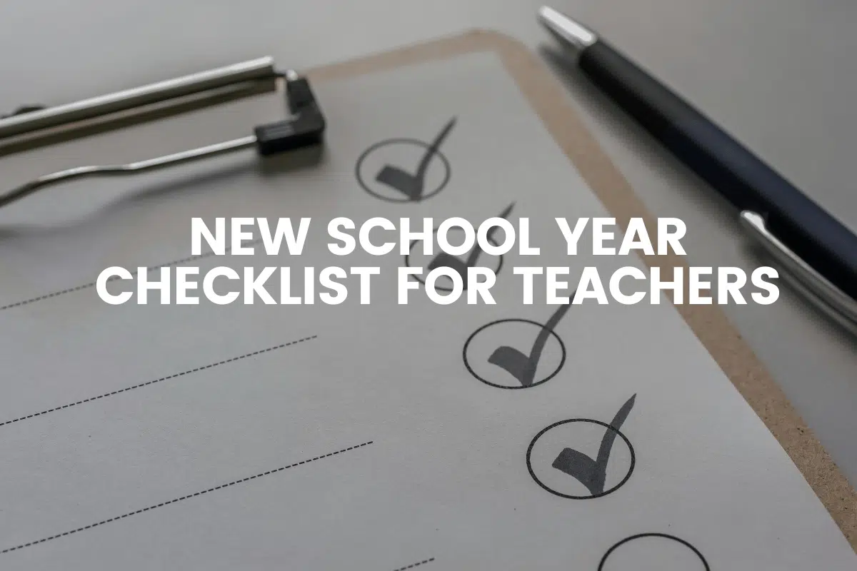 New School Year Checklist For Teachers