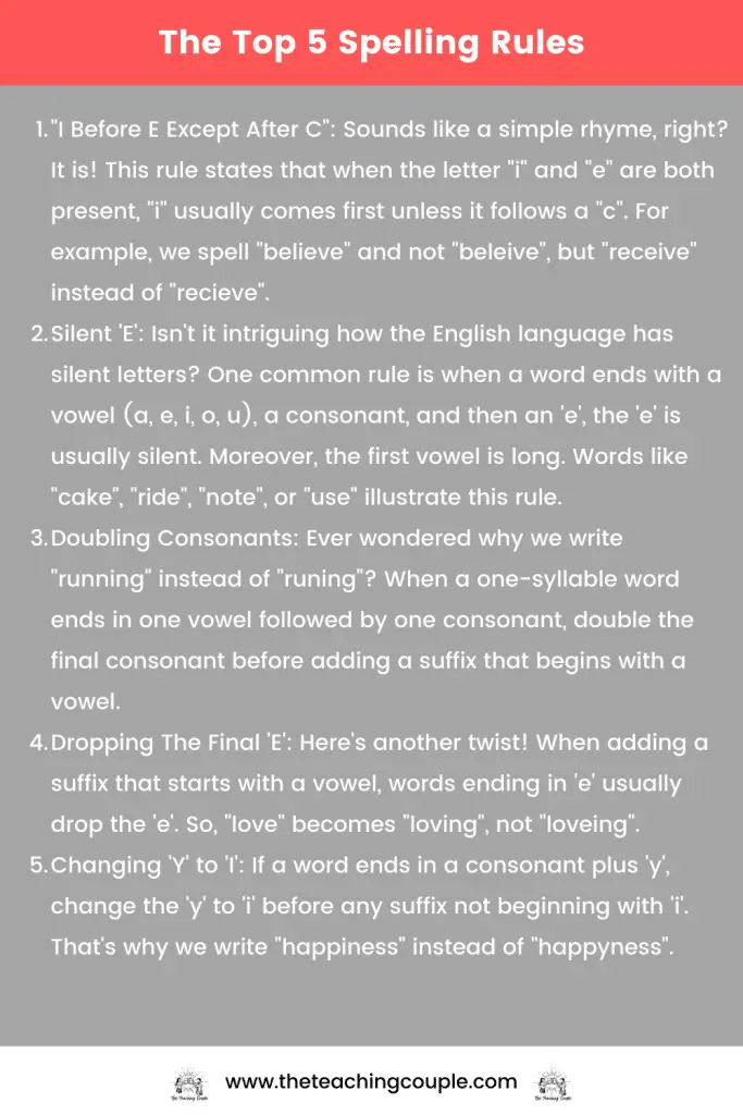 The Top 5 Grammar Rules