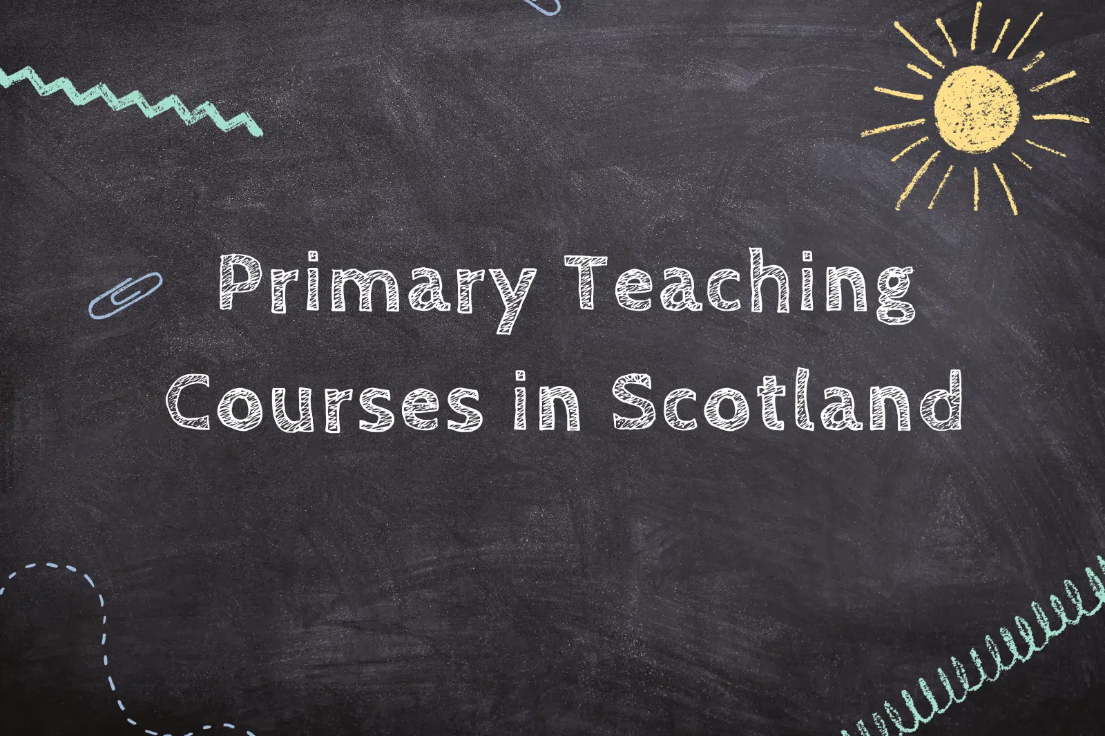 Primary Teaching Courses in Scotland