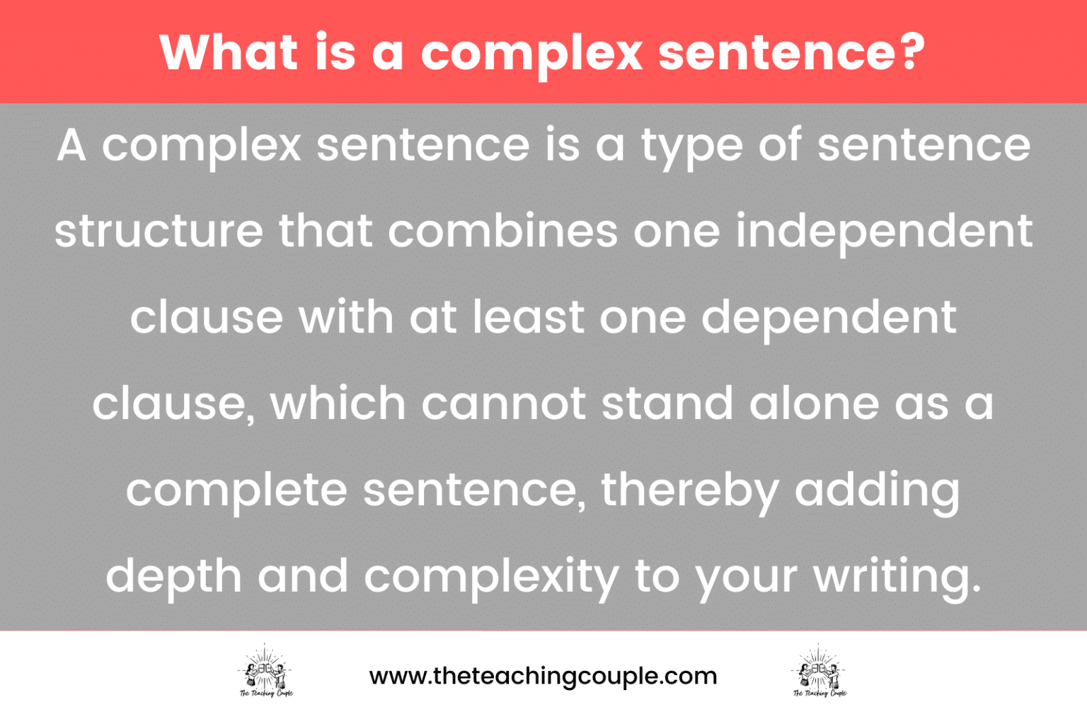 Examples Of Complex Sentences The Teaching Couple