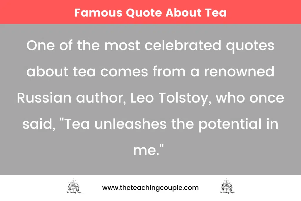 Famous Quote About Tea