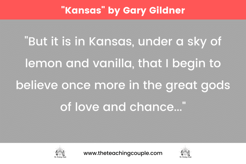 "Kansas" by Gary Gildner