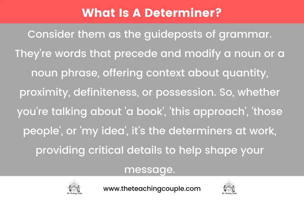 What Is A Determiner?