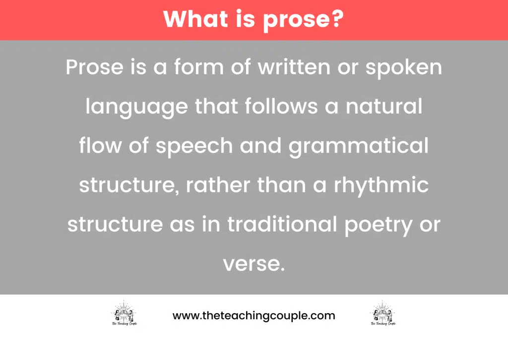 what is prose