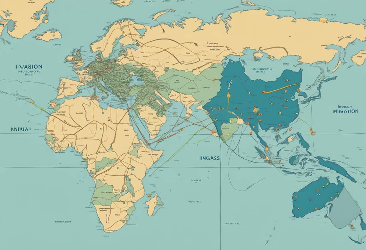 how to teach the concept of invasion, settlement and migration