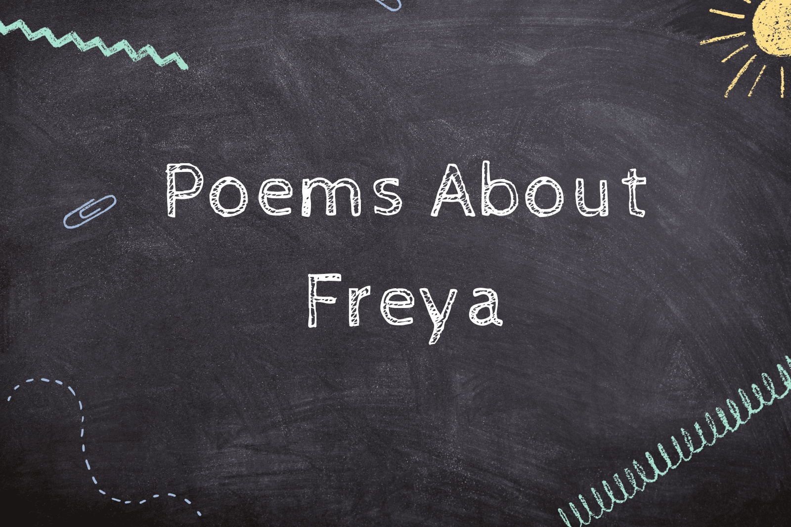 Poems About Freya