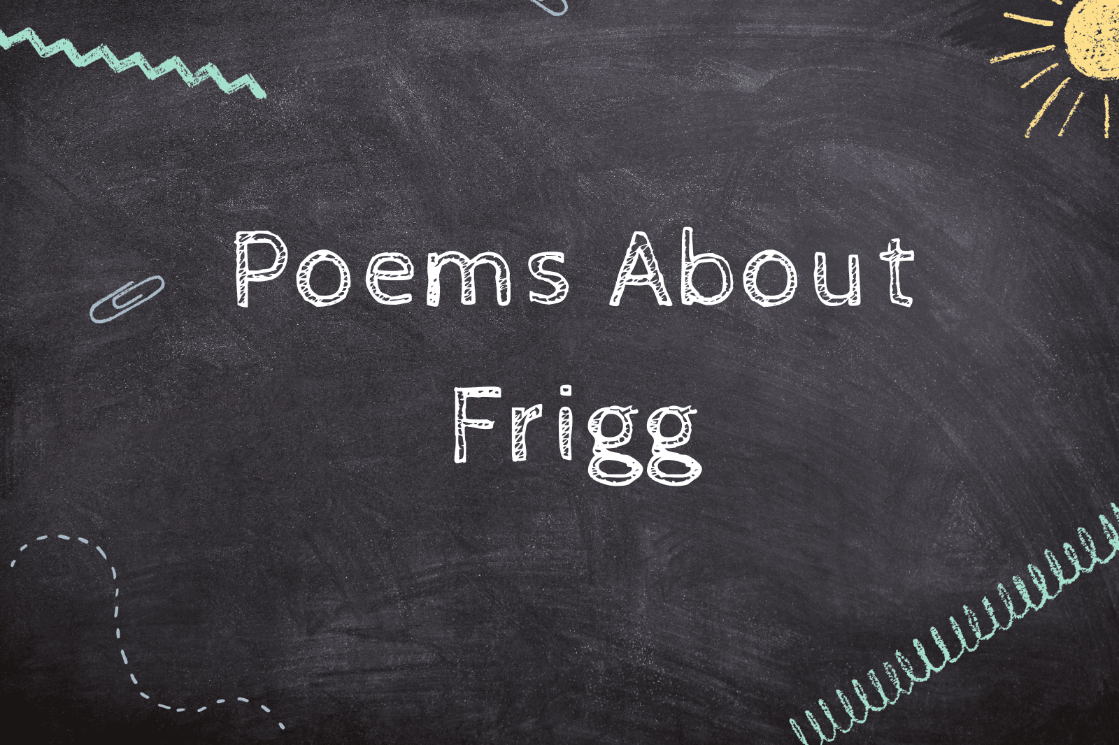 Poems About Frigg
