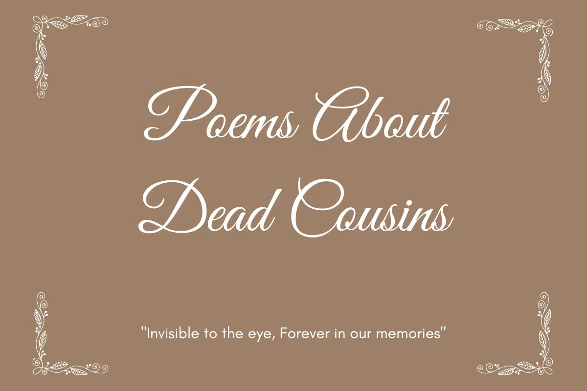 Poems About Dead Cousins