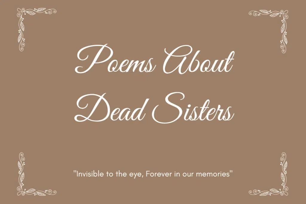 Poems About Dead Sisters