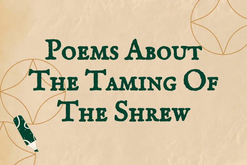 Poems About The Taming Of The Shrew