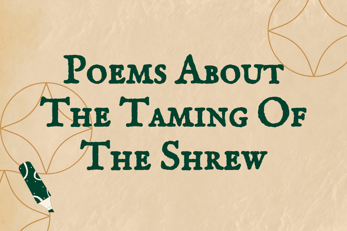 Poems About The Taming Of The Shrew